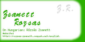 zsanett rozsas business card